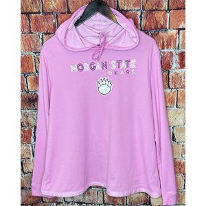 Morgan State Bears HBCU Pink Hoodie Open Back Women’s XL Champion Shirt